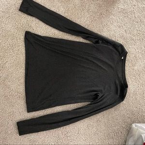 Black full sleeved cotton top